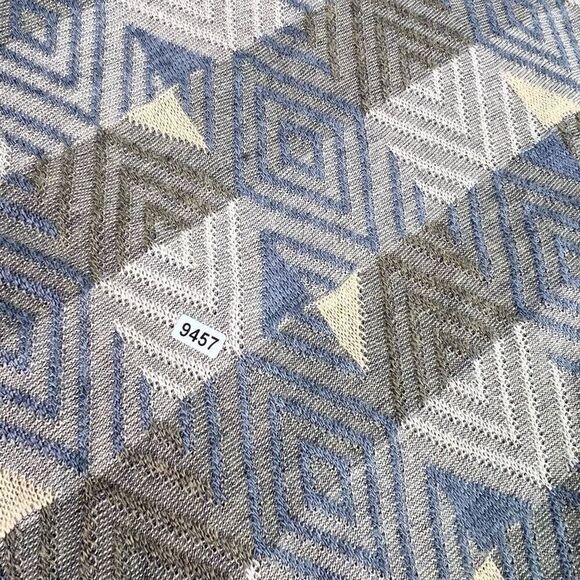 Cellinni Sweater Mens 2XL Tan Geometric Print Wool Blend Long Sleeve Knit Vtg - Picture 8 of 8